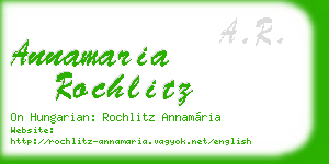 annamaria rochlitz business card